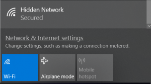 Hidden Network как убрать. Change settings such as making a connection Metered.